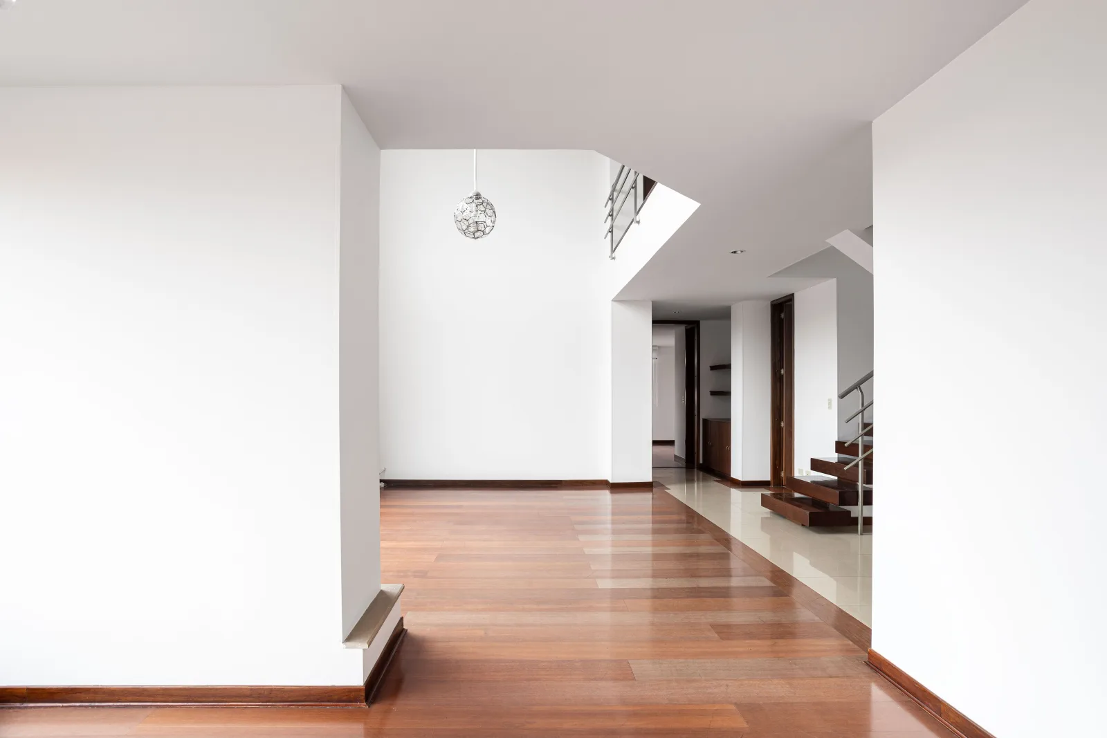 Vacant residential rental unit between tenants.